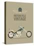 Vintage Bike-vector pro-Stretched Canvas