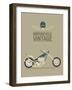 Vintage Bike-vector pro-Framed Art Print