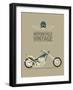 Vintage Bike-vector pro-Framed Art Print