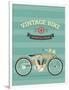 Vintage Bike-vector pro-Framed Art Print