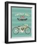 Vintage Bike-vector pro-Framed Art Print