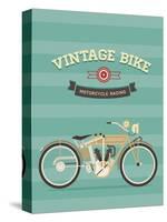 Vintage Bike-vector pro-Stretched Canvas