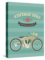 Vintage Bike-vector pro-Stretched Canvas