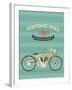 Vintage Bike-vector pro-Framed Art Print