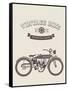 Vintage Bike-vector pro-Framed Stretched Canvas