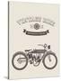 Vintage Bike-vector pro-Stretched Canvas