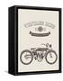 Vintage Bike-vector pro-Framed Stretched Canvas