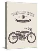 Vintage Bike-vector pro-Stretched Canvas