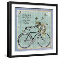 Vintage Bike-Erin Clark-Framed Giclee Print