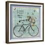 Vintage Bike-Erin Clark-Framed Giclee Print