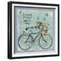 Vintage Bike-Erin Clark-Framed Giclee Print