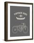 Vintage Bike-vector pro-Framed Art Print