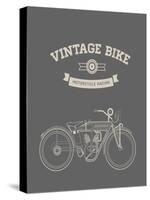 Vintage Bike-vector pro-Stretched Canvas