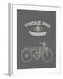 Vintage Bike-vector pro-Framed Art Print