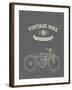 Vintage Bike-vector pro-Framed Art Print