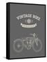 Vintage Bike-vector pro-Framed Stretched Canvas