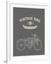 Vintage Bike-vector pro-Framed Art Print