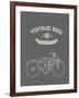 Vintage Bike-vector pro-Framed Art Print