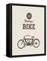 Vintage Bike-vector pro-Framed Stretched Canvas