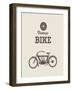 Vintage Bike-vector pro-Framed Art Print