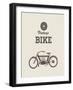 Vintage Bike-vector pro-Framed Art Print