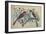 Vintage Birds (Blue)-null-Framed Art Print