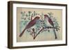 Vintage Birds (Blue)-null-Framed Premium Giclee Print