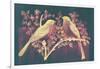 Vintage Birds (Pink)-null-Framed Art Print