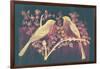 Vintage Birds (Pink)-null-Framed Art Print