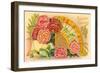 Vintage Birthday Greetings-null-Framed Art Print