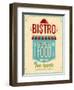 Vintage Bistro Poster-avean-Framed Art Print