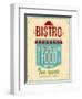 Vintage Bistro Poster-avean-Framed Art Print