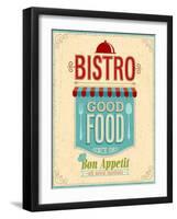 Vintage Bistro Poster-avean-Framed Art Print