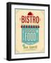 Vintage Bistro Poster-avean-Framed Art Print