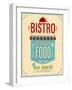 Vintage Bistro Poster-avean-Framed Art Print