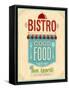 Vintage Bistro Poster-avean-Framed Stretched Canvas