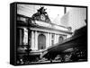 Vintage Black and White Series - Grand Central Station - 42nd Street Sign - Manhattan, New York-Philippe Hugonnard-Framed Stretched Canvas