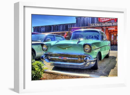 Vintage Blue Car-Robert Kaler-Framed Photographic Print