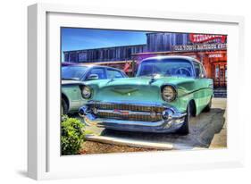 Vintage Blue Car-Robert Kaler-Framed Photographic Print