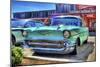 Vintage Blue Car-Robert Kaler-Mounted Photographic Print