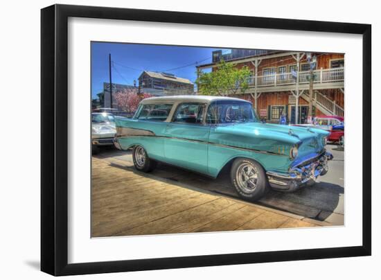 Vintage Blue Car-Robert Kaler-Framed Photographic Print