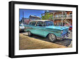 Vintage Blue Car-Robert Kaler-Framed Photographic Print