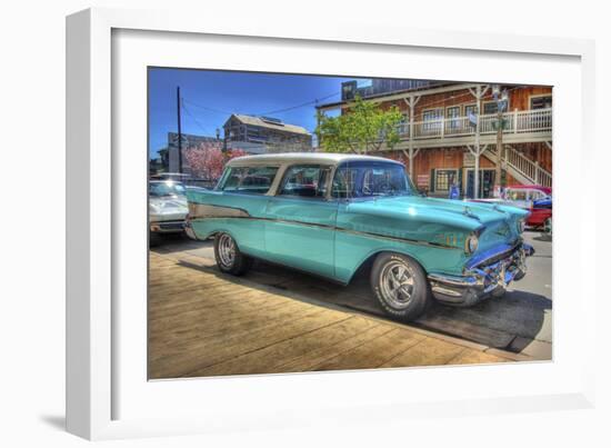 Vintage Blue Car-Robert Kaler-Framed Photographic Print