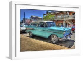 Vintage Blue Car-Robert Kaler-Framed Photographic Print