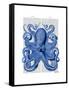 Vintage Blue Octopus 1 Front-Fab Funky-Framed Stretched Canvas