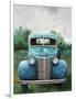 Vintage Blue Truck-null-Framed Art Print