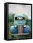 Vintage Blue Truck-null-Framed Stretched Canvas