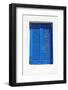 Vintage Blue Window with Shutter (Greece)-felker-Framed Photographic Print