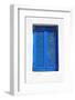 Vintage Blue Window with Shutter (Greece)-felker-Framed Photographic Print