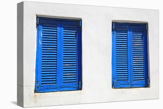 Vintage Blue Window-felker-Stretched Canvas